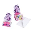 zaproszenia z koperta my little pony amscan 15 x 13 cm 8 szt