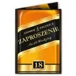 zaproszenia z koperta urodziny 18 johnnie 10 szt