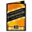 zaproszenia z koperta urodziny 30 johnnie 1 szt