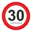 zaproszenie 30 urodziny traffic 15x15 cm 1 szt