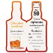 zaproszenie butelka whisky zamykana 80 urodziny 6x14 8 cm 1 szt