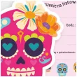 zaproszenie halloween dia de los muertos 9x11 8 cm 1 szt