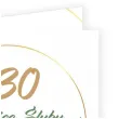 zaproszenie na 30 rocznice slubu perlowe gody eukaliptus beauty biale z koperta 15 cm 1 szt