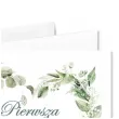 zaproszenie na komunie eukaliptusowe serce pierwsza komunia swieta 15x15 cm 1 szt