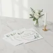 zaproszenie na komunie mietowa geometria pierwsza komunia swieta 15x15 cm 1 szt