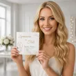 zaproszenie na slub para mloda personalizowane z imionami koperta glamour eleganckie x1