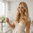 zaproszenie na slub para mloda personalizowane z imionami koperta glamour eleganckie x1