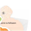 zaproszenie straszne halloween dynia 9 8x11 7 cm 1 szt