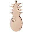zawieszka drewniana ananas jedzenie 235 x 94 mm