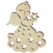 zawieszka drewniana aniolek stars 62 x 82 mm
