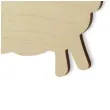 zawieszka drewniana baranek 2 80x62 mm