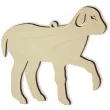 zawieszka drewniana baranek 80x75 mm 10 szt