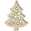 zawieszka drewniana choinka alive 67 x 85 mm 10 szt