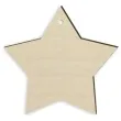 zawieszka drewniana gwiazda 120 x 110 mm