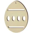 zawieszka drewniana jajko pisanka 12 62x85 mm 10 szt