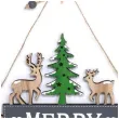 zawieszka drewniana jelonki pod choinka guirca 23 cm
