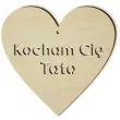 zawieszka drewniana kocham cie tato 103x100 mm