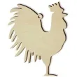 zawieszka drewniana kogut franek 61x77 mm 10 szt