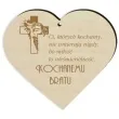zawieszka drewniana na znicz kochanemu bratu 90x80 mm