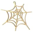 zawieszka drewniana pajeczyna 94 x 87 mm