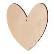 zawieszka drewniana serce 69 x 80 mm