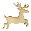 zawieszka drewniana swiateczny renifer 70 x 68 mm 10 szt