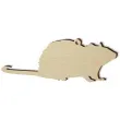 zawieszka drewniana szczur 2 100 x 38 mm