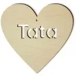 zawieszka drewniana tata 103x100 mm