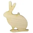 zawieszka drewniana zajac 64x85 mm 10 szt