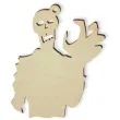 zawieszka drewniana zombie grrrrr 69 x 83 mm 10 szt