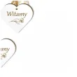 zawieszka hdf serduszko witamy bialy 10 szt