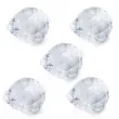 zawieszka kula bezbarwna 3 5x4 1cm 5 szt