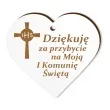zawieszka laminowana podziekowania komunia sw krzyz 5 cm 5 szt