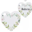 zawieszka na butelke wedding bunting serce santex 10 szt