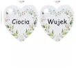 zawieszka na butelke wedding bunting serce santex 10 szt