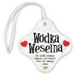 zawieszka na butelke wodka weselna 20 szt