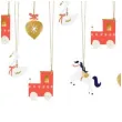 zawieszki do prezentow ciuchcia i konik mix partydeco 12 szt