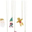 zawieszki do prezentow mikolaj i skarpety mix partydeco 12 szt