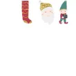 zawieszki do prezentow mikolaj i skarpety mix partydeco 12 szt