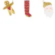 zawieszki do prezentow mikolaj i skarpety mix partydeco 12 szt