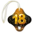 zawieszki na alkohol 18 urodziny szampan 20 szt
