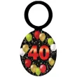 zawieszki na alkohol urodziny 40 black balloons 20 szt