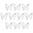 zawieszki na kieliszek motylki biale godan 10 szt