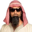 zestaw arabski szejk arafatka broda okulary boland