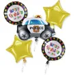zestaw balonow foliowych happy birthday policyjne party jix 5 szt