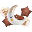 zestaw balonow foliowych hello baby mis na ksiezycu jix 5 szt