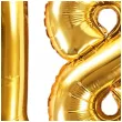 zestaw balonow foliowych liczba 18 zloty 15 dgt 2 szt