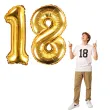 zestaw balonow foliowych liczba 18 zloty 15 dgt 2 szt