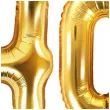 zestaw balonow foliowych liczba 40 zloty 15 dgt 2 szt