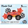 zestaw balonow foliowych monster truck godan 5 szt